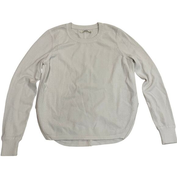 J Brand Knit 2-Pc Set Sweater Top & Skirt | White Stretch Textured Knit M NWOT - Picture 2 of 10